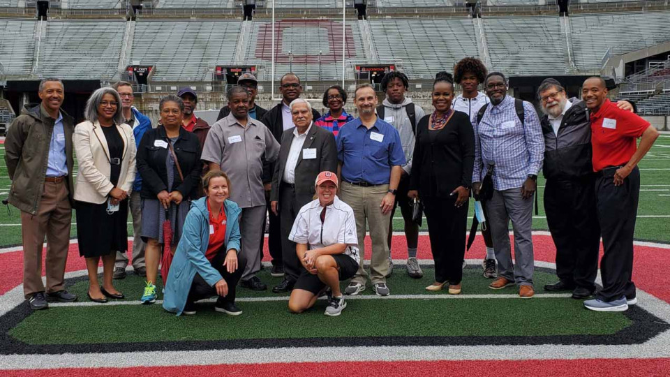 Group photo on OSU Football Field